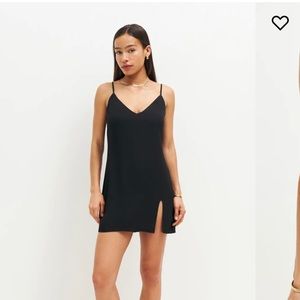 Reformation black Marlowe dress. Size L